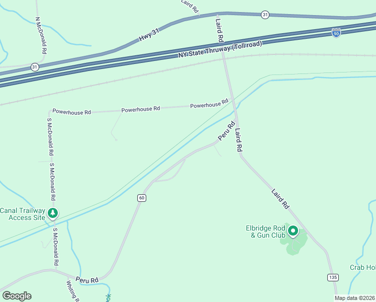 map of restaurants, bars, coffee shops, grocery stores, and more near 1345 Peru Road in Jordan