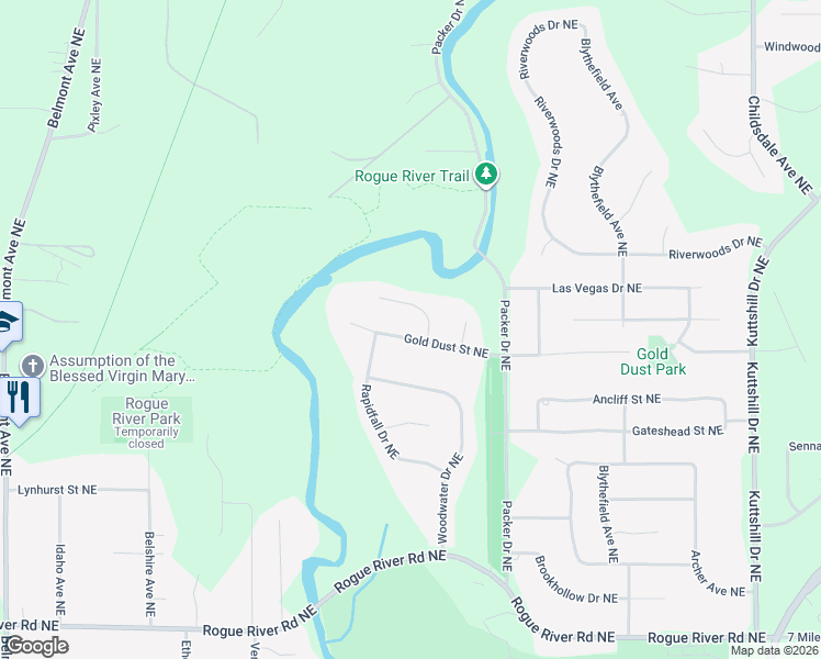 map of restaurants, bars, coffee shops, grocery stores, and more near 3063 Gold Dust Street Northeast in Plainfield charter Township