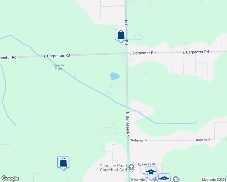 map of restaurants, bars, coffee shops, grocery stores, and more near 4472 Labean Court in Flint