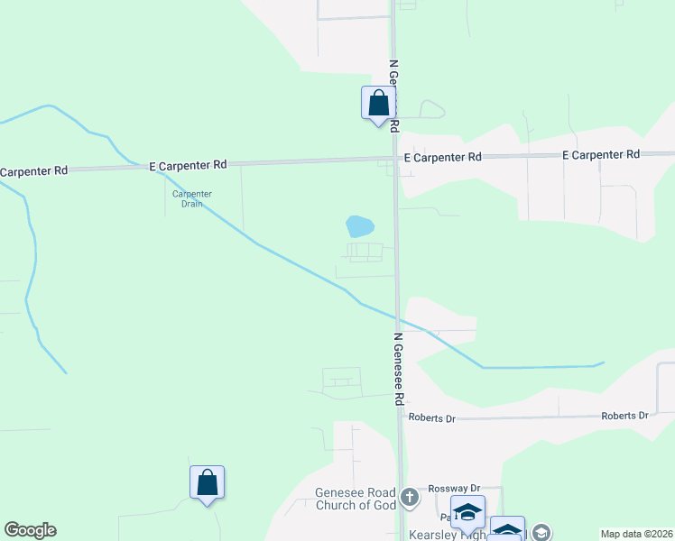 map of restaurants, bars, coffee shops, grocery stores, and more near 4472 Labean Court in Flint