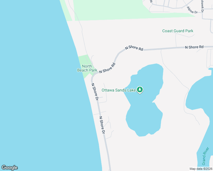map of restaurants, bars, coffee shops, grocery stores, and more near 18882 Piney Point Drive in Spring Lake