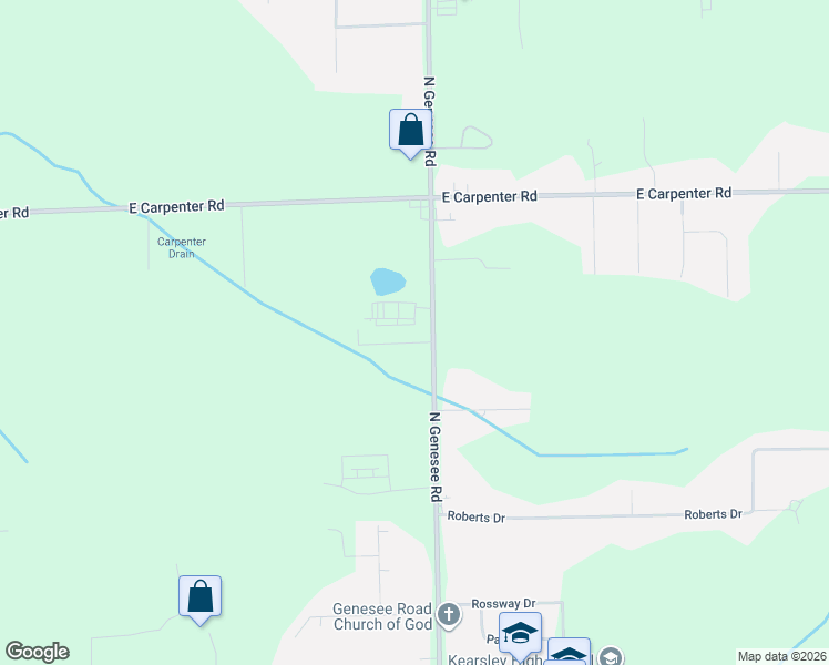 map of restaurants, bars, coffee shops, grocery stores, and more near 4502 Labean Court in Flint
