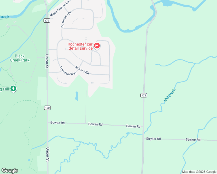 map of restaurants, bars, coffee shops, grocery stores, and more near 75 West Ham Circle in North Chili