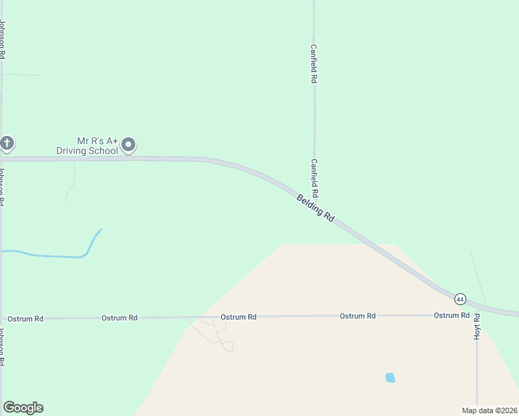 map of restaurants, bars, coffee shops, grocery stores, and more near 4001 Belding Road in Belding