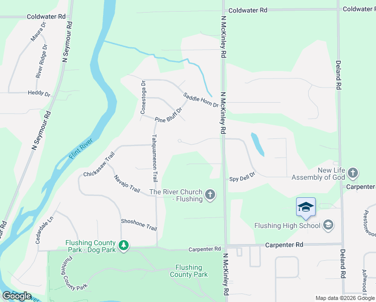 map of restaurants, bars, coffee shops, grocery stores, and more near 5185 North McKinley Road in Flushing