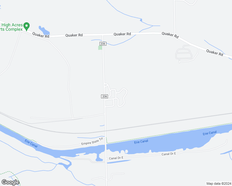 map of restaurants, bars, coffee shops, grocery stores, and more near Pinewood Mobile Park in Macedon