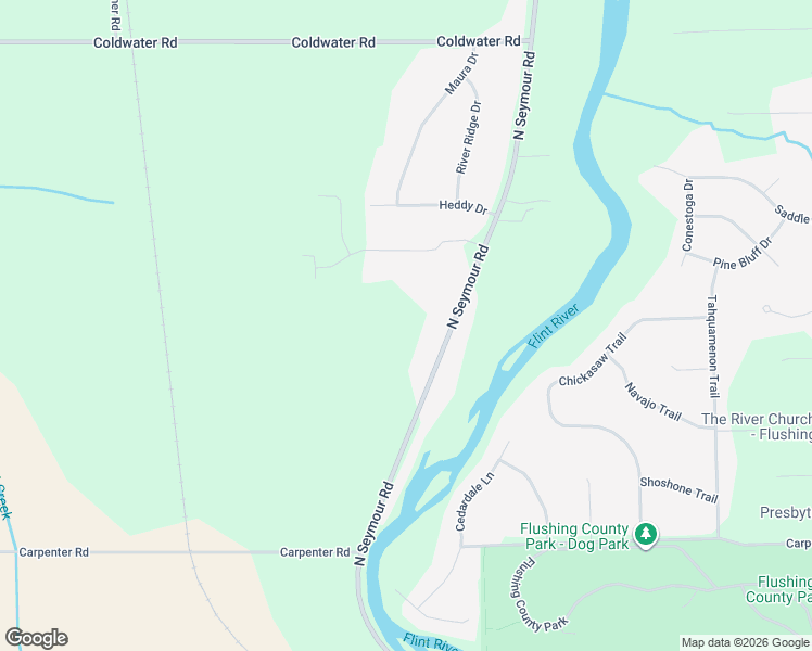 map of restaurants, bars, coffee shops, grocery stores, and more near 5221 North Seymour Road in Flushing