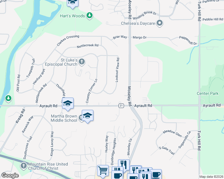 map of restaurants, bars, coffee shops, grocery stores, and more near 120 Nettlecreek Road in Fairport