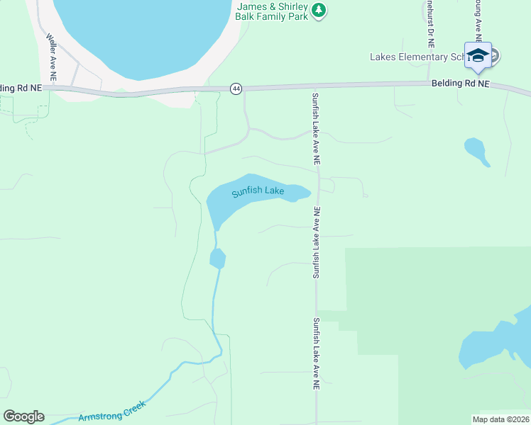 map of restaurants, bars, coffee shops, grocery stores, and more near 7483 Sunfish Lake Court Northeast in Rockford