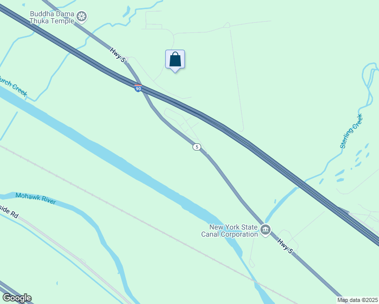 map of restaurants, bars, coffee shops, grocery stores, and more near 2842 New York 5 in Frankfort