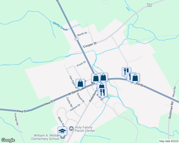 map of restaurants, bars, coffee shops, grocery stores, and more near 4520 Verona Street in Vernon