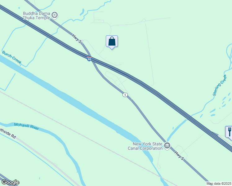 map of restaurants, bars, coffee shops, grocery stores, and more near 2842 Highway 5 in Frankfort