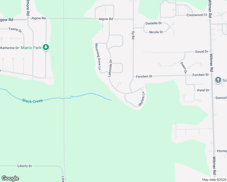 map of restaurants, bars, coffee shops, grocery stores, and more near 7032 Lakeside Drive in Niagara Falls