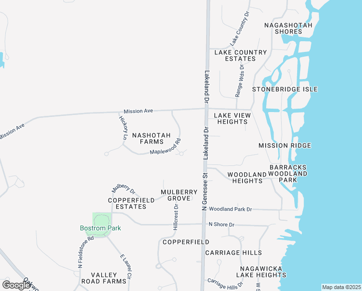 map of restaurants, bars, coffee shops, grocery stores, and more near W331N3416 Maplewood Road in Nashotah