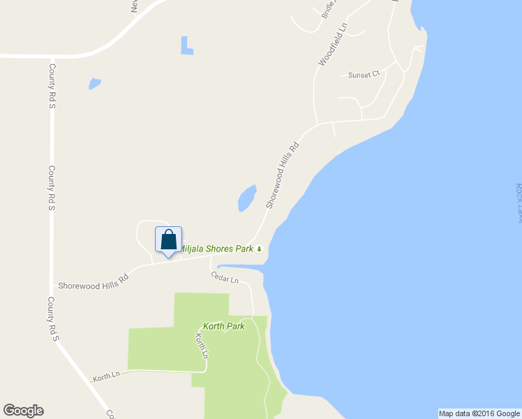map of restaurants, bars, coffee shops, grocery stores, and more near N6503 Shorewood Hills Road in Lake Mills