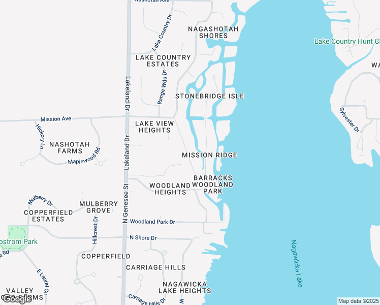 map of restaurants, bars, coffee shops, grocery stores, and more near 2730 Nagawicka Avenue in Delafield