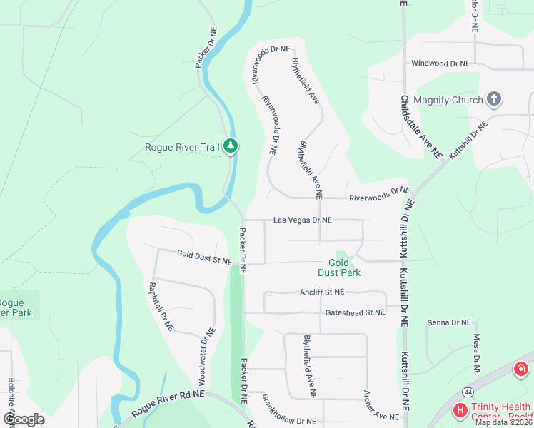 map of restaurants, bars, coffee shops, grocery stores, and more near 3263 Las Vegas Drive Northeast in Plainfield charter Township