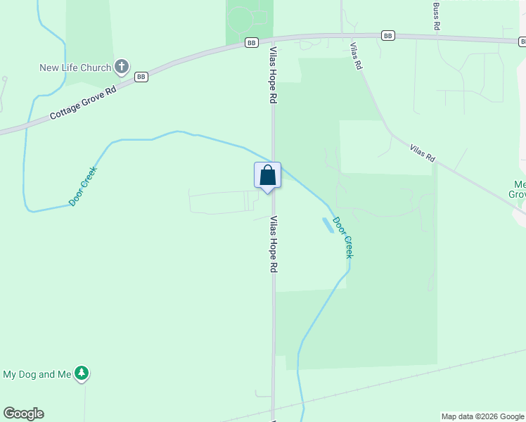map of restaurants, bars, coffee shops, grocery stores, and more near 4293 Vilas Hope Road in Cottage Grove