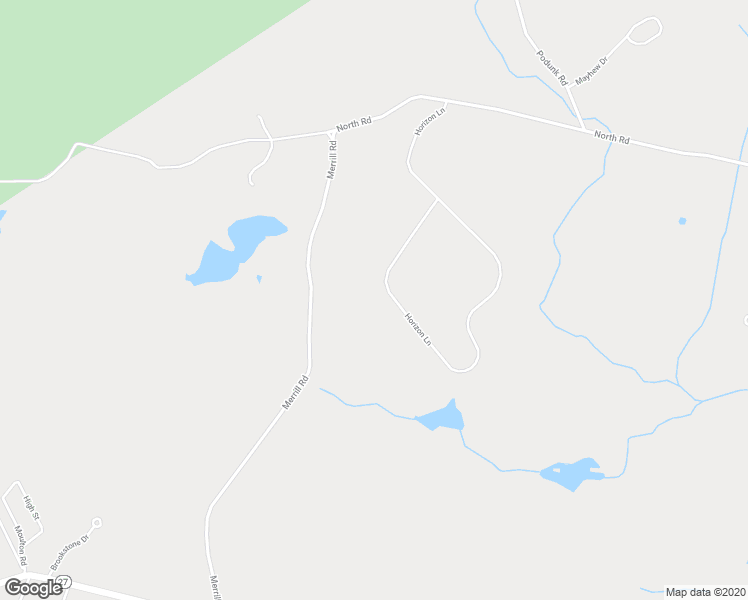 map of restaurants, bars, coffee shops, grocery stores, and more near 97 Horizon Lane in Candia