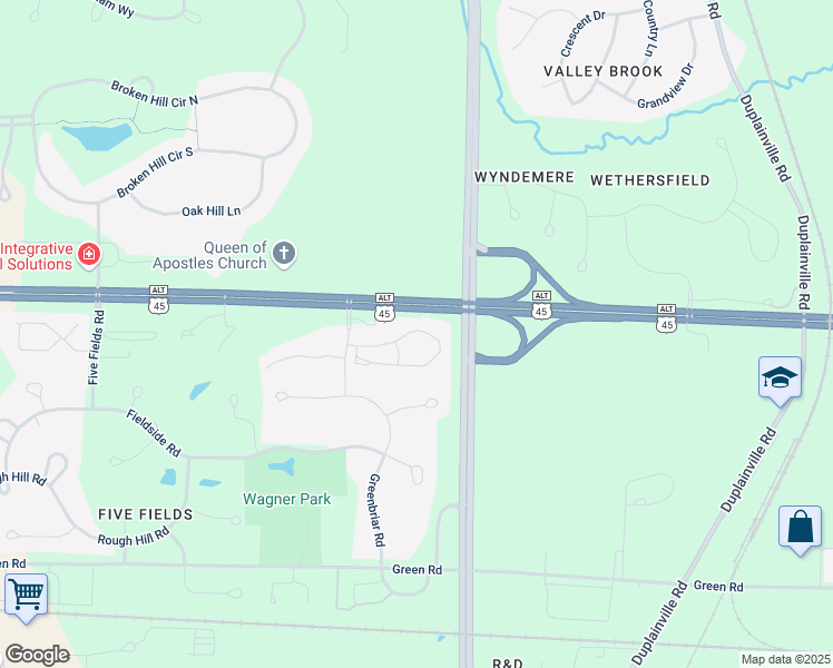 map of restaurants, bars, coffee shops, grocery stores, and more near Capitol Drive in Pewaukee