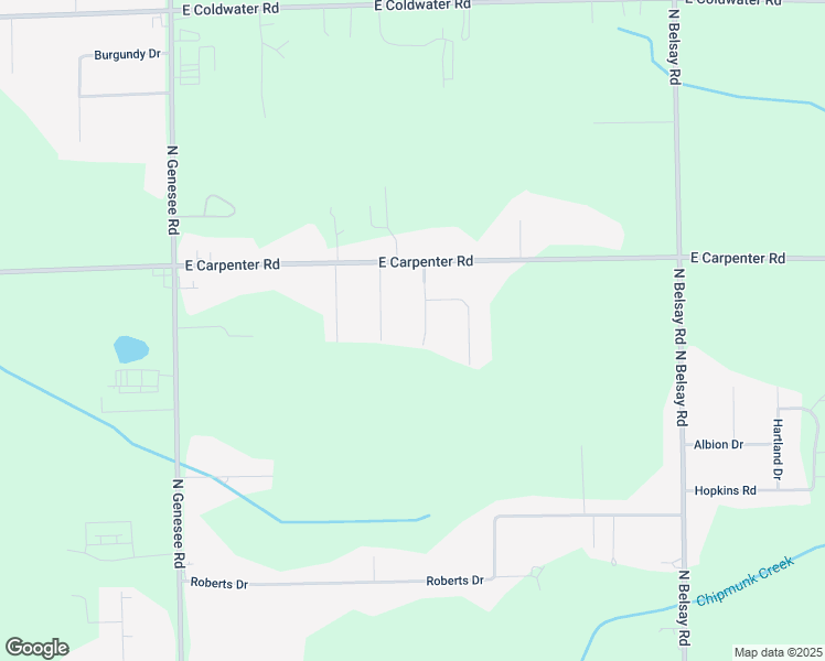 map of restaurants, bars, coffee shops, grocery stores, and more near 5551 Kathy Drive in Flint