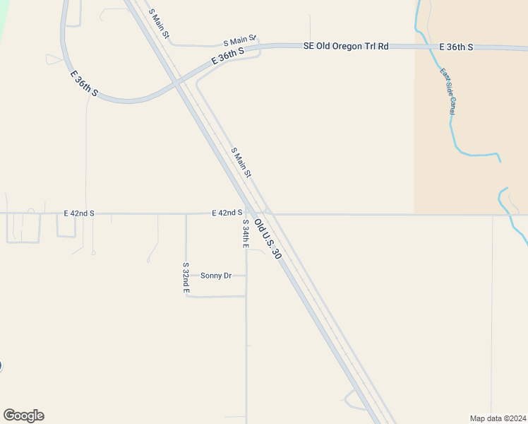 map of restaurants, bars, coffee shops, grocery stores, and more near E 42nd S St & SE Hamilton Rd & E 42nd S in Mountain Home