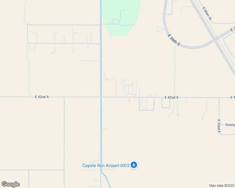 map of restaurants, bars, coffee shops, grocery stores, and more near 2100 East 42nd South in Mountain Home