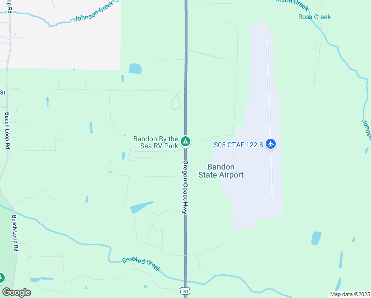 map of restaurants, bars, coffee shops, grocery stores, and more near Oregon Coast Hwy in Bandon