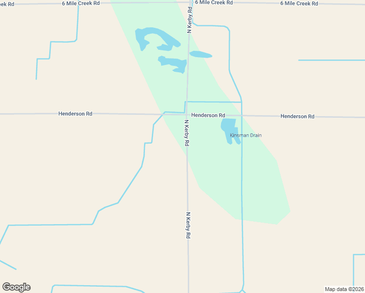 map of restaurants, bars, coffee shops, grocery stores, and more near 5801 North Kerby Road in Corunna