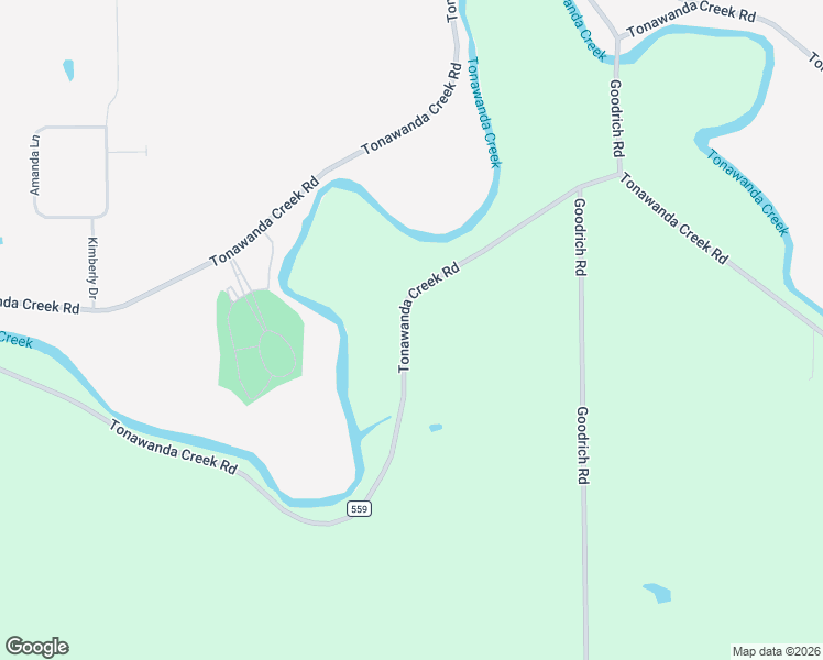 map of restaurants, bars, coffee shops, grocery stores, and more near 9295 Tonawanda Creek Road in Erie County