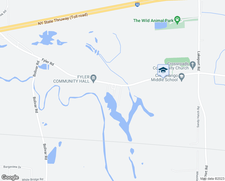 map of restaurants, bars, coffee shops, grocery stores, and more near 1664 Fyler Road in Chittenango