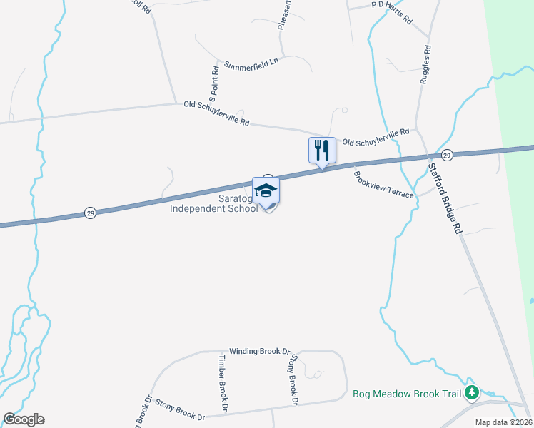 map of restaurants, bars, coffee shops, grocery stores, and more near 459 Lake Avenue in Saratoga Springs