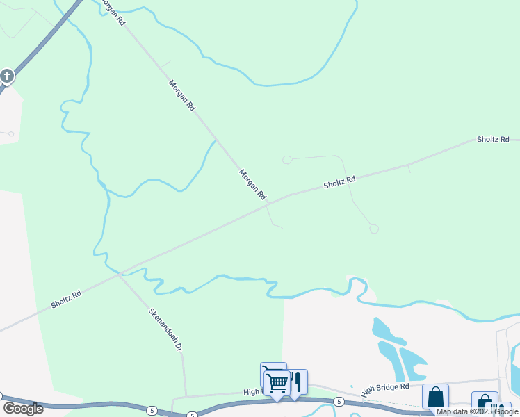 map of restaurants, bars, coffee shops, grocery stores, and more near 4141 Sholtz Road in Oneida