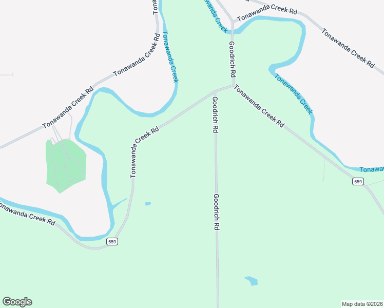 map of restaurants, bars, coffee shops, grocery stores, and more near 8640 Goodrich Road in Clarence Center