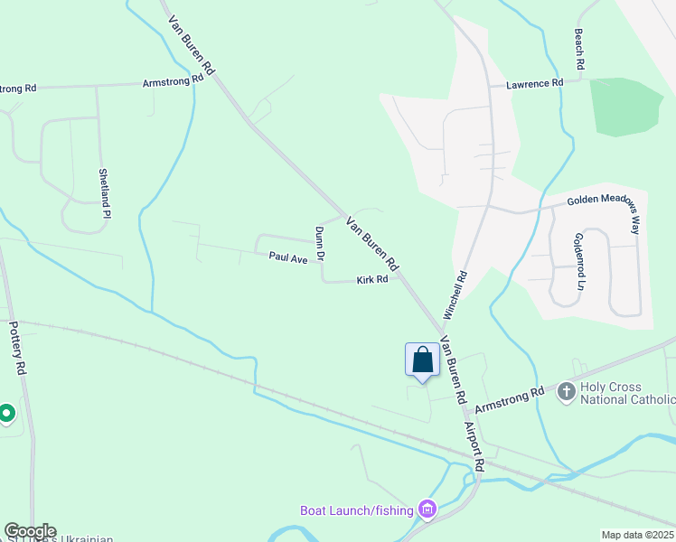 map of restaurants, bars, coffee shops, grocery stores, and more near 3543 Kirk Road in Warners