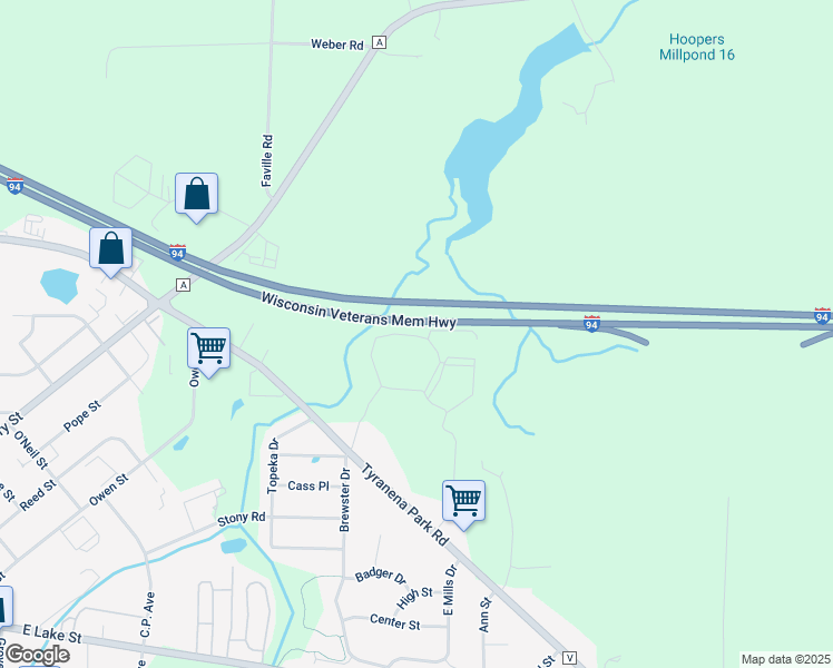 map of restaurants, bars, coffee shops, grocery stores, and more near 1011-1011 East Brewster Drive in Lake Mills