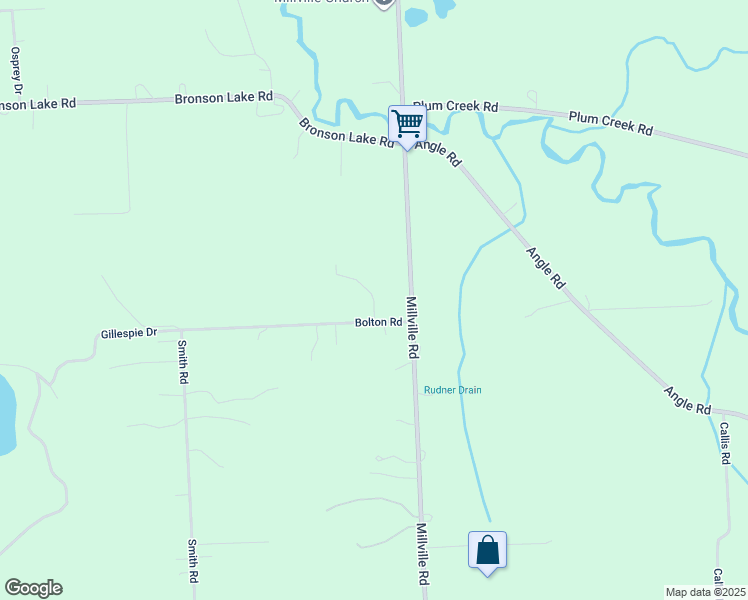 map of restaurants, bars, coffee shops, grocery stores, and more near 2030 Townline Drive in Lapeer