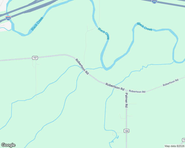 map of restaurants, bars, coffee shops, grocery stores, and more near 526 Robertson Road in Churchville