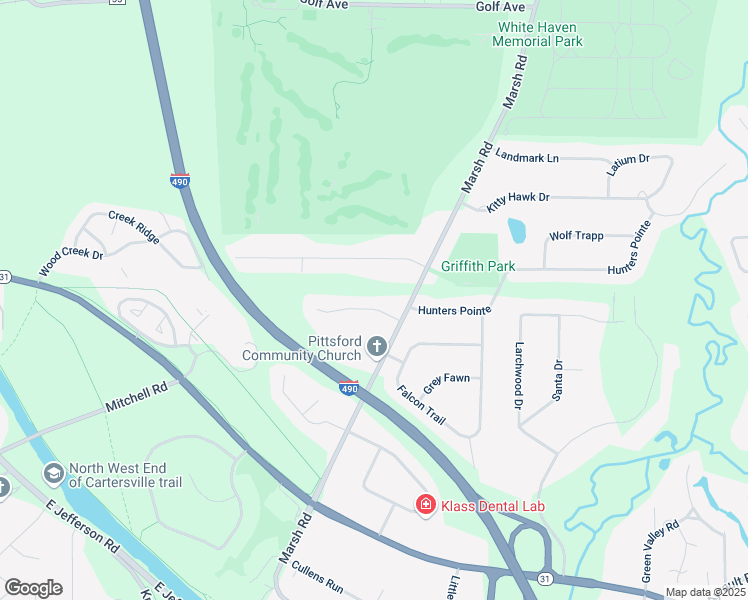 map of restaurants, bars, coffee shops, grocery stores, and more near 7 Pheasant Hollow in Pittsford