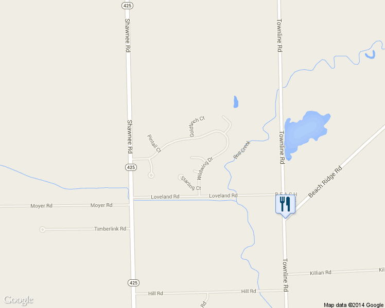 map of restaurants, bars, coffee shops, grocery stores, and more near 32 Cardinal Ln in North Tonawanda
