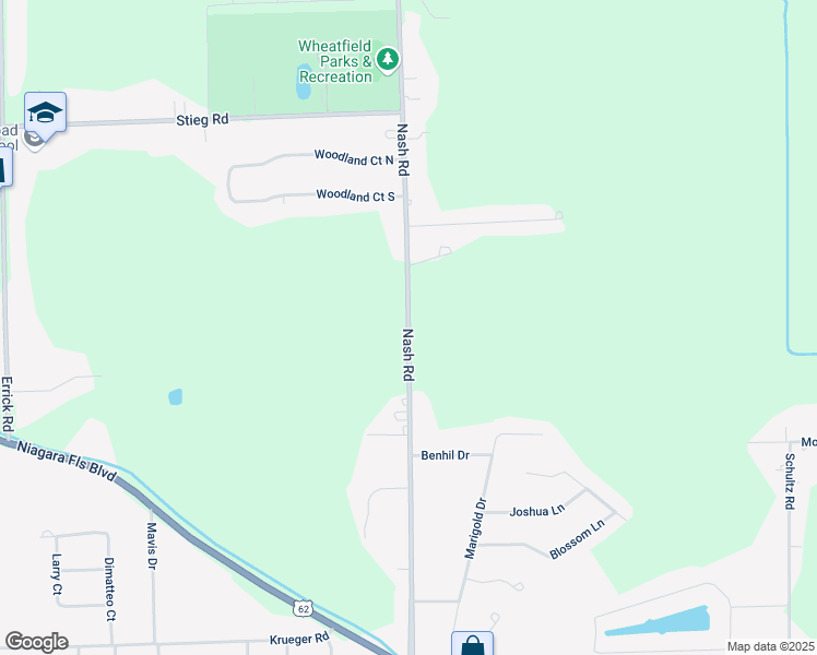 map of restaurants, bars, coffee shops, grocery stores, and more near 6970 Nash Road in North Tonawanda