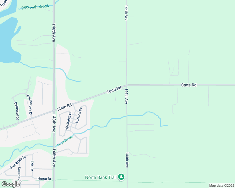 map of restaurants, bars, coffee shops, grocery stores, and more near 14486 State Road in Spring Lake