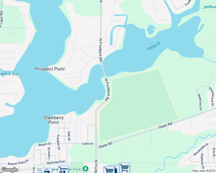 map of restaurants, bars, coffee shops, grocery stores, and more near 17531 North Fruitport Road in Spring Lake