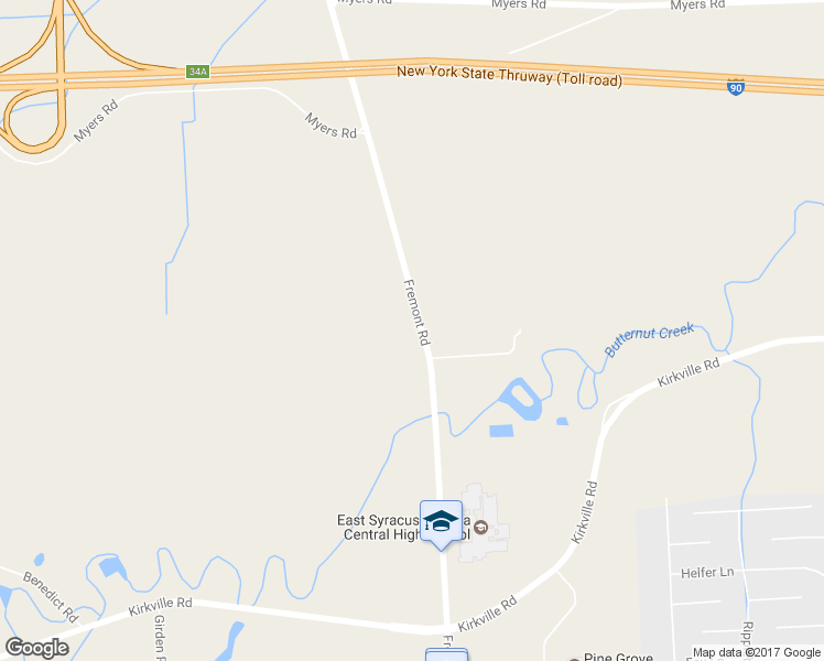 map of restaurants, bars, coffee shops, grocery stores, and more near 6539 Fremont Road in East Syracuse