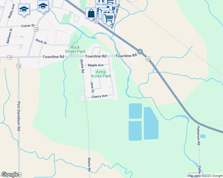 map of restaurants, bars, coffee shops, grocery stores, and more near 2 Patricia Court in Smithville