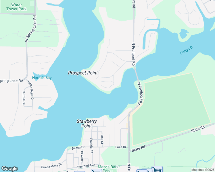map of restaurants, bars, coffee shops, grocery stores, and more near 15820 South Prospect Drive in Spring Lake