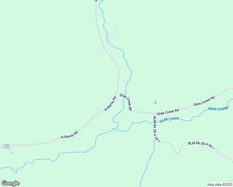 map of restaurants, bars, coffee shops, grocery stores, and more near 101 Slide Creek Road in Myrtle Creek