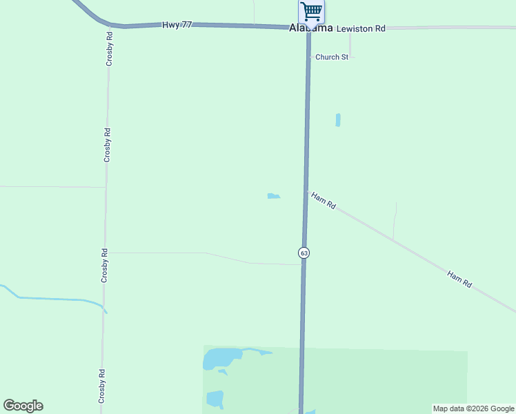 map of restaurants, bars, coffee shops, grocery stores, and more near 6700 Alleghany Road in Basom