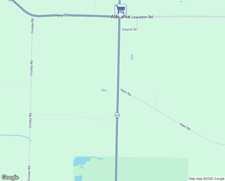 map of restaurants, bars, coffee shops, grocery stores, and more near 6700 Alleghany Road in Basom