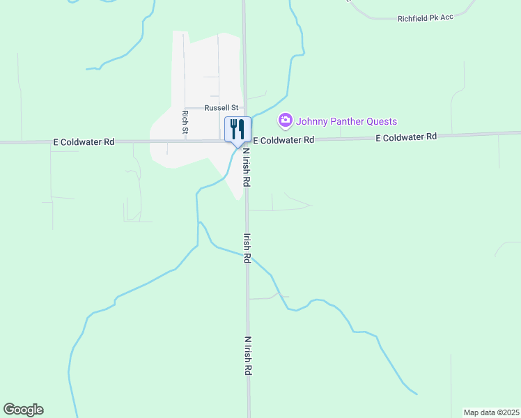 map of restaurants, bars, coffee shops, grocery stores, and more near 5414 North Irish Road in Davison